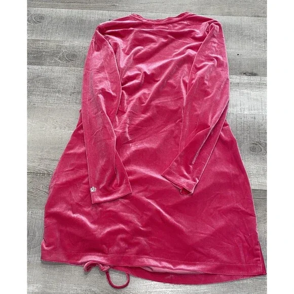 Juicy Couture Long Sleeve Valentines Velour Bodycon Pink Dress size 3x 3xl Plus - Picture 5 of 8